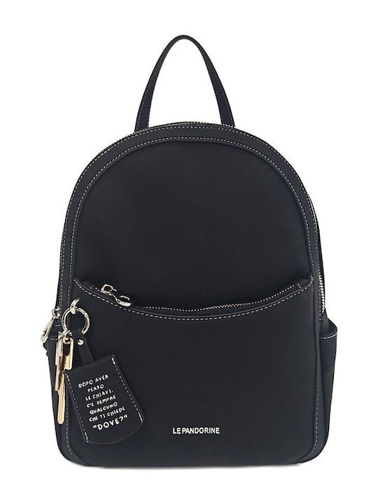 Le Pandorine Women's Black Backpack