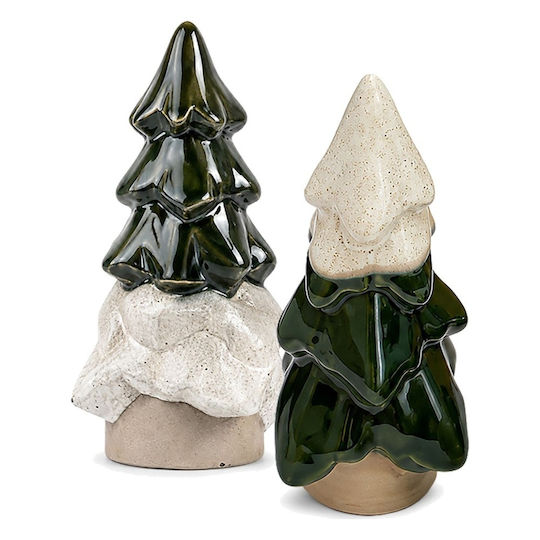 Christmas Decorative Ceramic Tree 2 Pieces