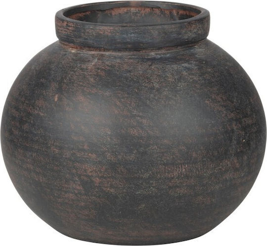 Estia Decorative Ceramic Vase Orange 16.5xH20cm