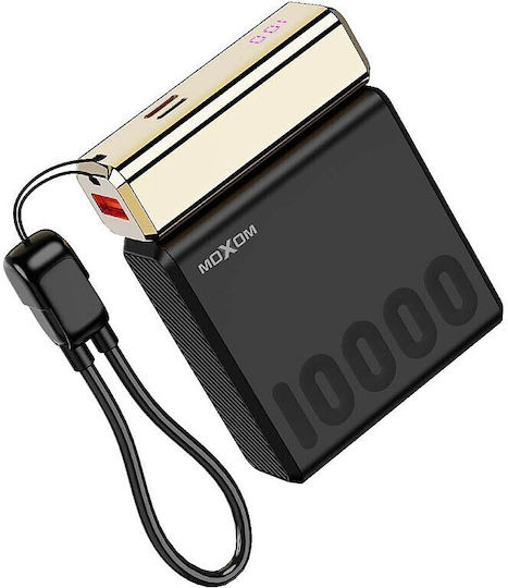 Moxom PB174 Power Bank 10000 mAh 22,5 W mit USB-A- und USB-C-Anschluss, Power Delivery / Schnellladung