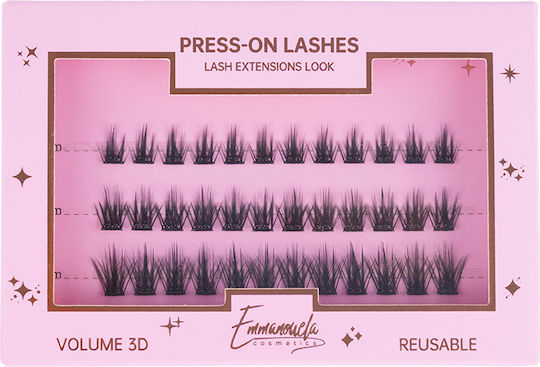 Emmanouela Cosmetics Press-on Lashes Βλεφαρίδες Τουφάκια 36τμχ Fabulous