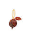 JK Home Decoration Tabletop Pomegranate Lucky Charm Burgundy 6 Pieces