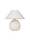Estia Table Lamp with White Shade and Base