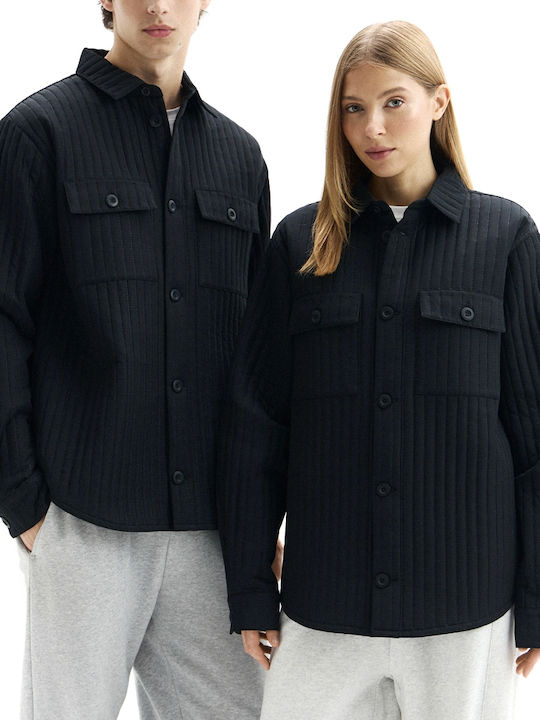 Long Women's Winter Jacket Black