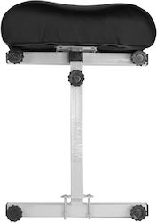 Global Fashion Rollbarer Pediküre-Fußhocker Schwarz