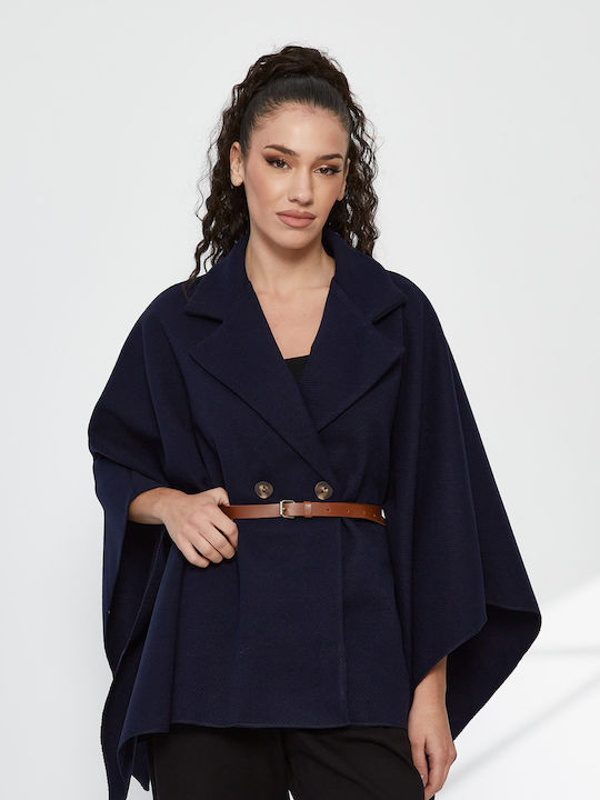 RichgirlBoudoir Damen-Kapuze Blau Oversized