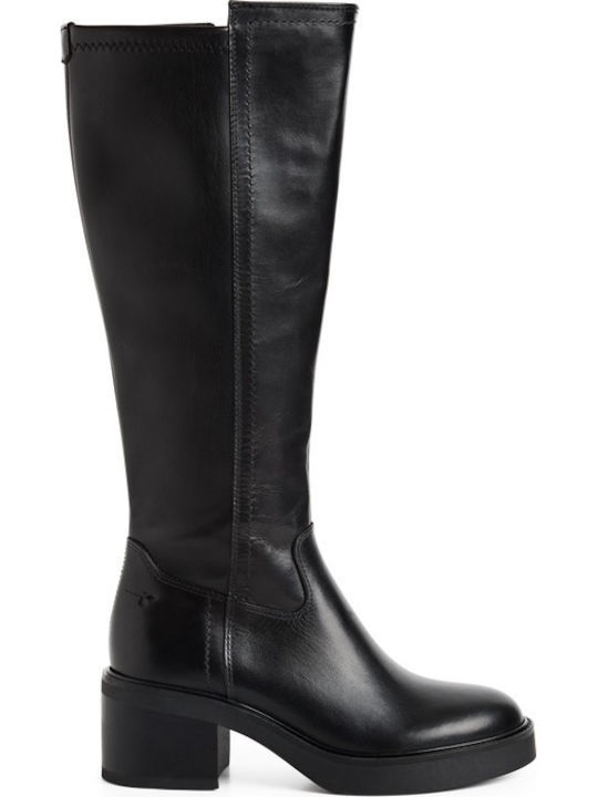 Tamaris Black Leather Women's Boots