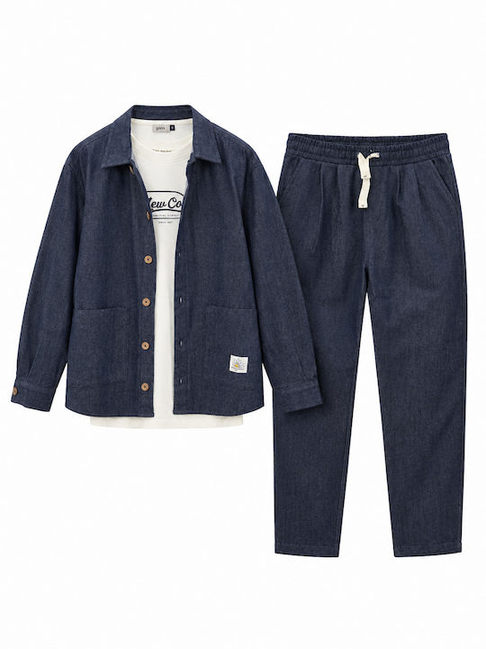 Gang Kids 3-Piece Set with Pants Blue Denim