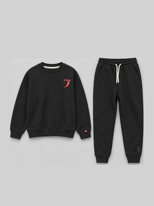 Set de Iarnă pentru Copii cu Pantaloni, 2 Piese, Negru