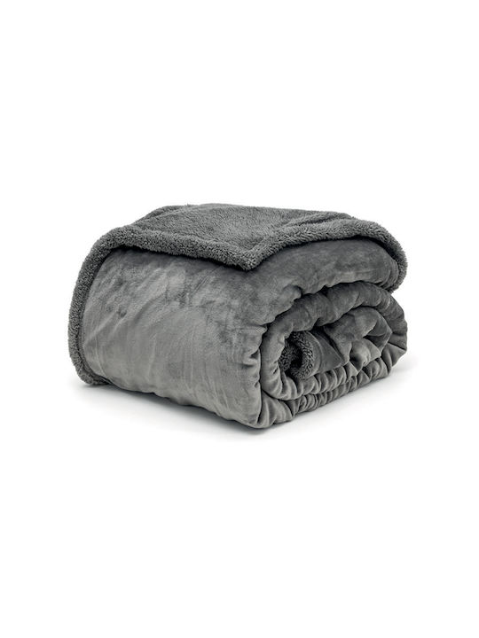Lino Home Erba Single Sherpa Blanket 160x220cm ...