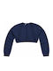 Kinderbolero Gestrickt Marineblau
