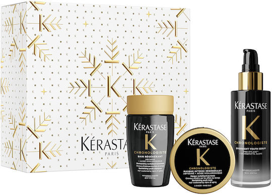 Chronologiste Hair Treatment Set for All Hair Types with Shampoo, Mask & Serum 3 Pieces