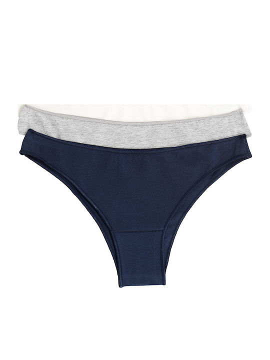 Cotonella Brazilian Damen-Slips 3er-Pack