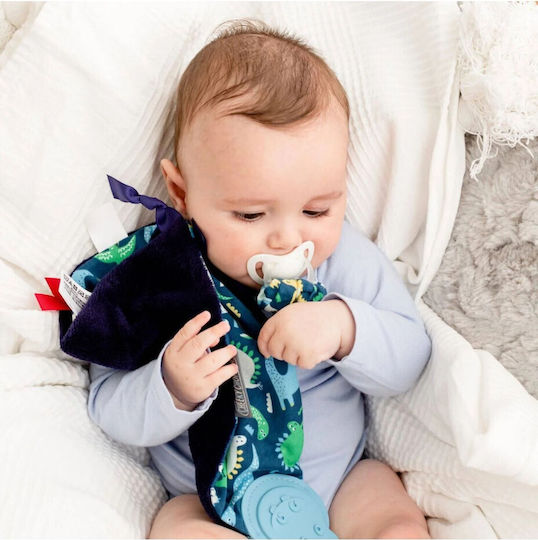 Cheeky Chompers Dino Baby-Schmusetuch Blau