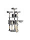 Feandrea Cat Scratching Post Cat Tree Grey 54x49x169 cm
