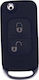 Replacement Foldable Mercedes-Benz Key Shell with 2 Buttons and HU64 Blade