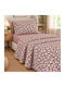 Astron Italy Elisa Single Bed Sheet Set 175x260cm Dusty Pink (3pcs)