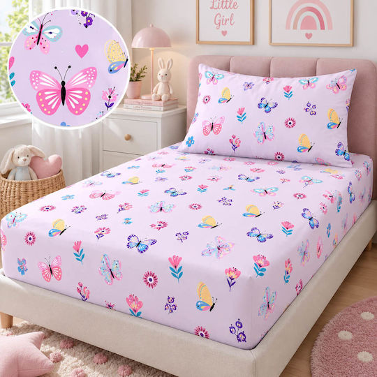 Astron Italy Set Cearșafuri Single din Bumbac 170x260cm