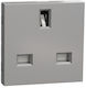 Schneider Electric Single Power Socket Silver