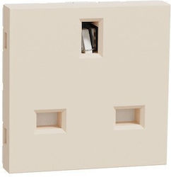 Schneider Electric Unica Single Power Socket Beige