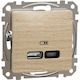 Schneider Electric Single Beige Power Socket