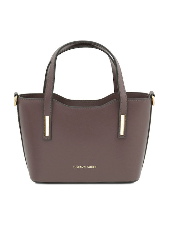 Tuscany Leather Dark Ash Leather Women's Tote Bag