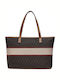 Logo Women's Shopper Bag Brown