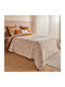 A-s Cole Tagesdecke für Doppelbett aus Polyester Beige 220x240cm