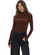 Braune Damenbluse