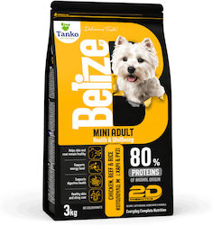 Tanko 3kg Dry Food for Adult Neutered Dogs of Small Breeds with Chicken, Beef, Rice, Meat and Poultry