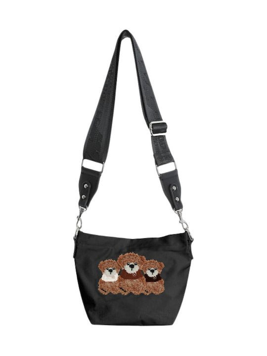 Mod Wave Movement Schwarze Damenhandtasche aus ...