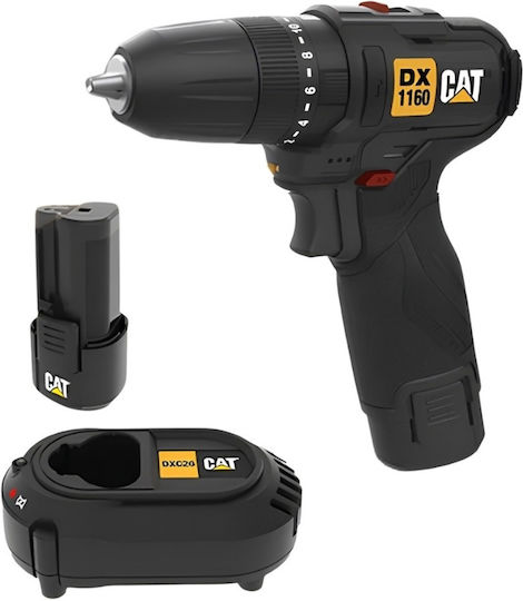CAT DX1160 Κρουστικό Δραπανοκατσάβιδο Μπαταρίας Brushless 12V 2x2Ah