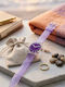 Women's Watch 33mm Battery-Powered with Purple Silicone Strap