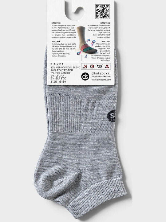 Dimisocks Herren-Thermosocken Grau