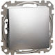Schneider Electric Recessed Wall Switch Without Frame Silver