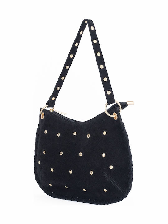 Leather Women's Shoulder Bag Black