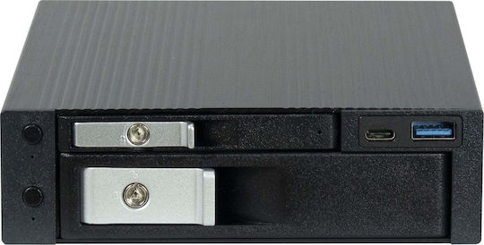 Inter-Tech Θήκη για Σκληρό Δίσκο SATA III με σύνδεση USB 3.0 SATA Type-C