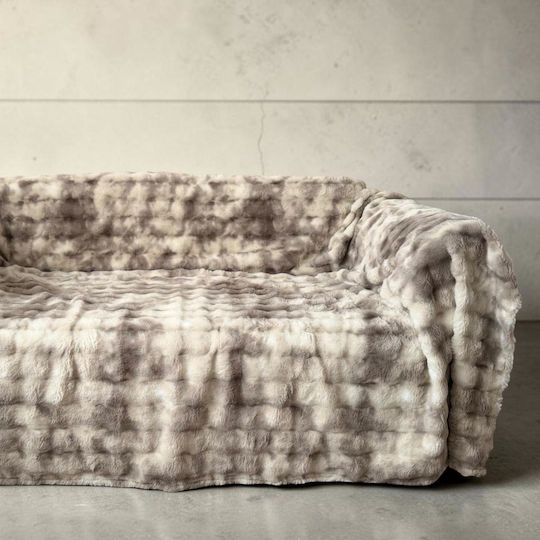 Linea Home Cloud Überwurf Für Viersitzer-Sofa L180xB320cm Beige