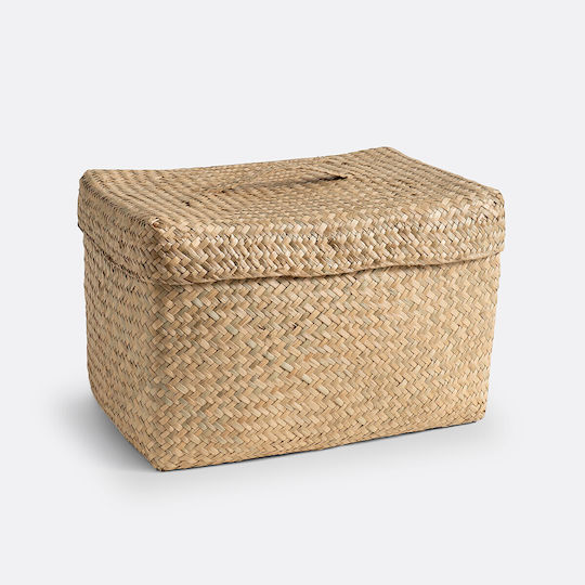 La Redoute Interieurs Wicker Decorative Basket with Lid 37 cm