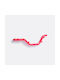 La Redoute Interieurs Red Metal Wall Hanger with 8 Hooks 96x9.5cm