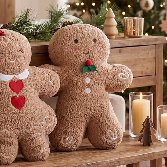 Коледна Двулицева Възглавница Букле 30x41 S-f Ginger Camel Ce319009 Boy