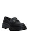 Loafers de damă din piele negre