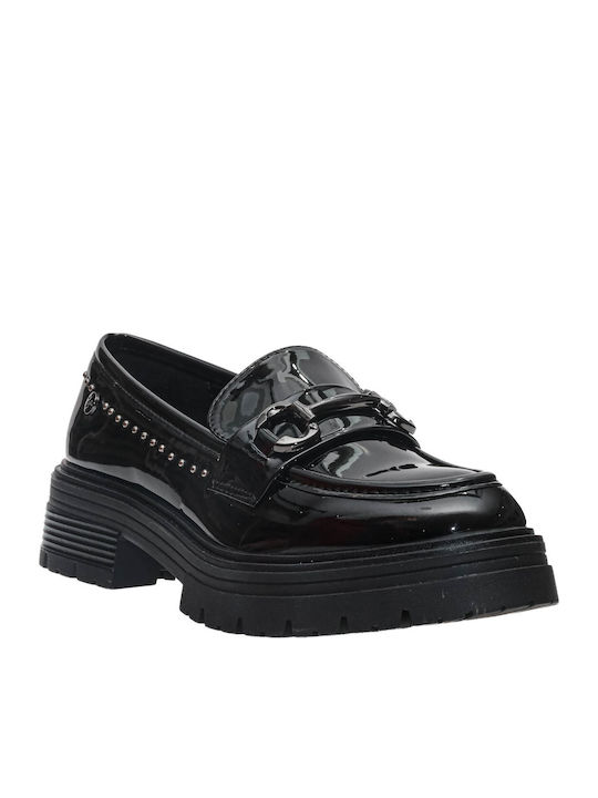 Malena Damen-Loafers aus Lackleder in Schwarz