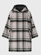 Damenkap Multicolor Oversized mit Kapuze