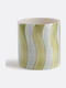 La Redoute Interieurs Coș Decorativ din Paie Verde 14x14x14 cm