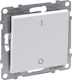 Legrand Suno Recessed Wall Switch with Frame White
