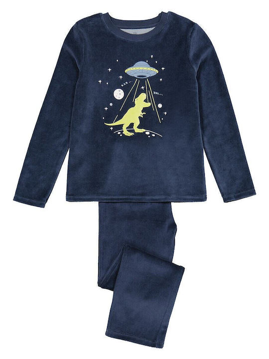 La Redoute Collections Pijama Albastră din Bumbac pentru Copii