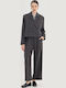 Hemithea Kurzer Damenblazer Grey