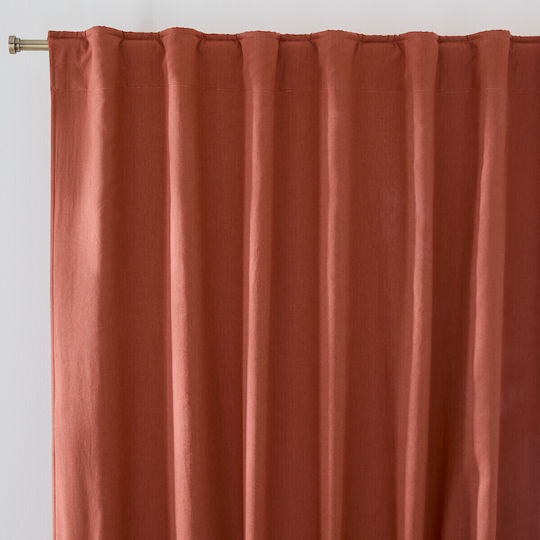 La Redoute Interieurs Perdea Termică cu Bretele din In și Bumbac 135x350 cm
