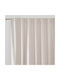 La Redoute Interieurs Tab Top Thermal Curtain in Linen and Cotton 135x350 cm